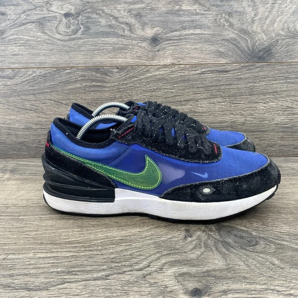 Nike Waffle One Athletic Sneakers Shoes Size 6Y Youth Boy's Blue Volt DV2235-400